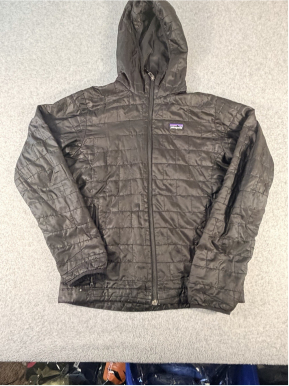 Patagonia Nano Puff Hoody Jacket Men’s XS Black PrimaLoft Insulated Full Zip